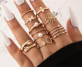 knuckle rings wholesale European and American fashion resort style jewelry knuckle punch ring knuckle armor ring. 