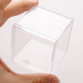 5.5cm Plastic Transparent Box 130ml Square Plastic Box PS Transparent Crystal Muddy Mouth Candy Box. 