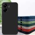 Xiaomi Redmi 13c case rock slim soft silicone matte phone cover_ black. 