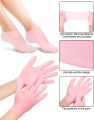 2-Pair Silicone Moisturizing Gloves And Socks, Soft Silicone Gloves and Socks For Cracked Hand And Feet Women And Men Hand Moisturiser Gloves And Socks  Spa Manicure and Pedicure .. 