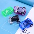 Mini Creative Pull Back Transparent Fast Cars Model Plastic Wind Up Toy. 