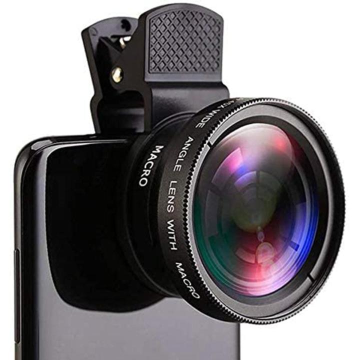 NXFDSIOZ Fish Eye Phone Lens, 0.45X Phone with HD Camera Lens Macro Clip Lens Wide Angle Lens Lens for Mobile Phone Camera