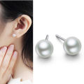 South Korea S825 silver needle long style big earrings. 