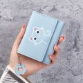 Women Wallet Cute Cat Short Wallet Leather Small Purse Girls Money Bag Card Holder Ladies Female Hasp Creative Fashion Wallet. 
