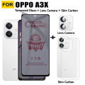 OPPO A3x Privacy Tempered Glass OPPO A3 Pro 5G Screen Protector A60 4G A79 A58 A78 A18 A38 Camera Lens Glass+Back Film. 
