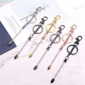 12Pcs Beaded Keychains in Bulk Kit Blank Keychain Making Supplies DIY Keychain Supplies Set for DIY Jewelry Making. 