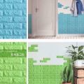 3D Wall Panels for Interior Wall Decor Foam Textured Wall Panel Peel and Stick Self Adhesive. 
