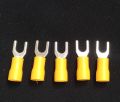 4mm U-type Yellow Insulated Thimble/ Cable Lug Best for solar wiring  20 Pcs. 
