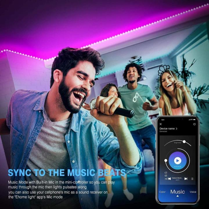 Mexllex,%2010M%20Led%20%20Strip%20Light%20with%20Bluetooth%20APP%20and%2044%20Keys%20Remote,MLights%20with%20Bluetooth%20APP%20and%2044%20Keys%20Remote,Music%20Sync%20Color%20Changing%20RGB%20SMD%205050%20Led%20Light%20Strips,%20LED%20Lights%20for%20Bedroom%20Home%20Party%20Kitchen%20Decoration%20-%20Image%202