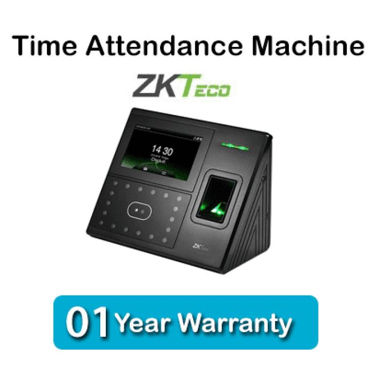 Time Attendance Machine Retina, Biometric, Face Scan, Card Scan, Thumb Impression with Touch Screen Panel & Builtin Battery (ZKTeco uFace-950)