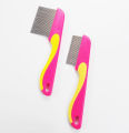 New Cat Comb Dog Comb Stainless-Steel Needle Pet Comb Flea Comb Seahorse Long Needle Double-Edged Fine-Toothed Comb Naked. 