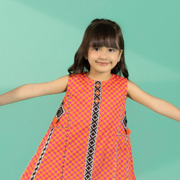 Sapphire Kids - Girls Embroidered Cambric Shirt