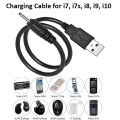 Charging Cable for  i7, i7s, i8, i9, i10 Mini S530 Smallest Invisible Wireless Bluetooth Earbuds Earphones Headphones Headset and Bluetooth Shower Speaker. 