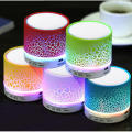 Mini Portable Bluetooth & Rechargeable Speaker with Light + SD Card + USB Supported Multi Color. 