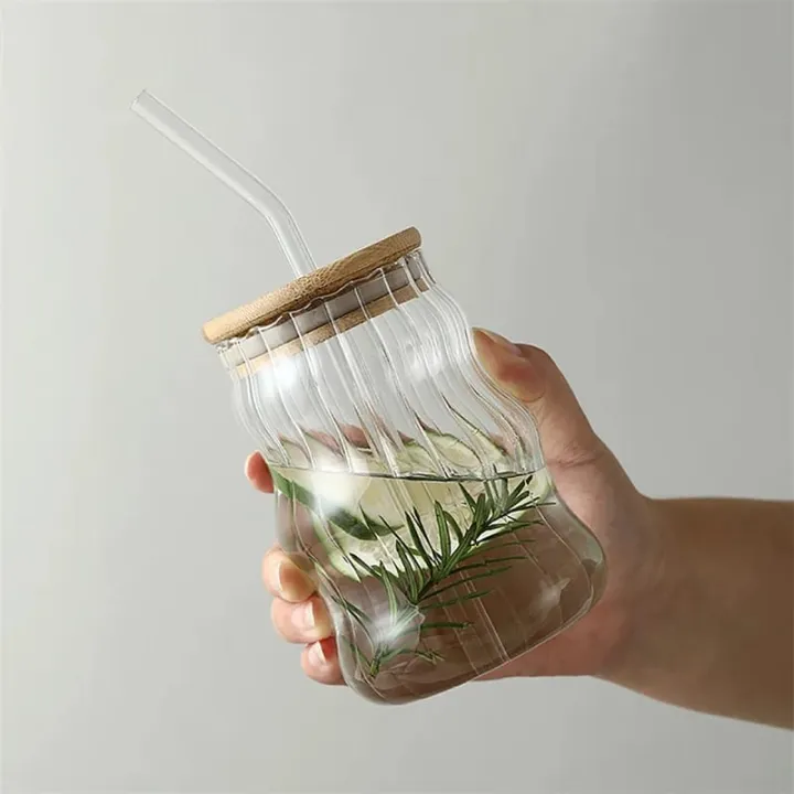 Ribbed%20&%20Round%20Glass%20Sipper%20with%20Glass%20Straw,%20Tumbler%20Can%20Lid%20Ribbed%20Square%20Glass%20Mug%20with%20Straw,%20Mason%20Jars%20With%20Cover,%20Mug%20for%20Fruit%20Juice%20Milk%20&%20Coffee%20Mug.%20-%20Image%208