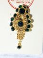 Royal Multicolor Kundan Saree Pin Brooch – Elegant Ethnic Zircon Hijab Pin Fashion Jewelry. 