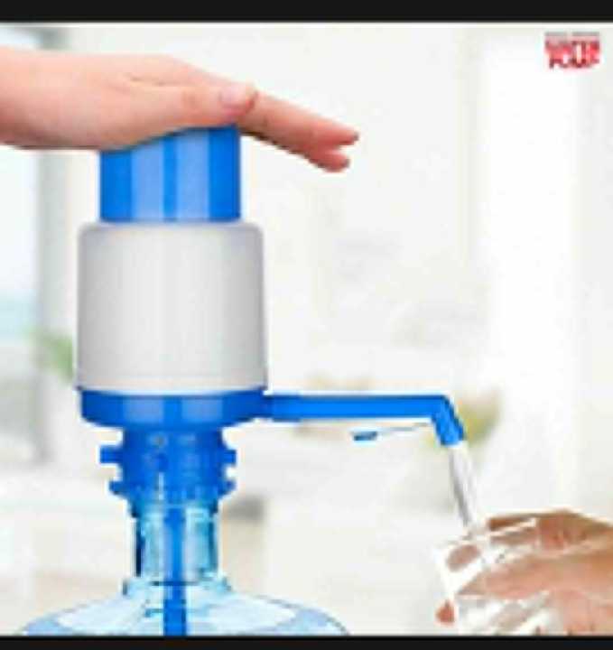 Manual Water Pump Dispenser For 19 liter Water Cans Large - Blue & White