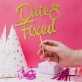 Date Fixed Cake Topper for Party Celebration, Bridal Shower, Shaadi Mubarak, Wedding & Engagement Cake Decoration Toppers in Gold. 