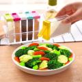 6Pcs/Set Kitchen Spice Bottle Seasoning Box with Tray Condiment Storage Plastic Moisture-Proof Salt Jar for Kitchen Supplies. 