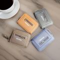 Boweisi Genuine Men's Leather Card Holder Storage Bags Blocking Zipper Thin Pocket. 