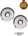 10kg Top quality Iron Weight Plates Chrome Plate Weight Lifting Barbell Plates Home Gym Exercise - Silver. 