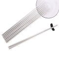 Metal Chopsticks Premium Quality, Set of 10 Reusable 304 Stainless Steel Chopsticks Set, Non-slip Dishwasher Safe Lightweight Reusable Chop Sticks Japanese Korean Food Sticks. 