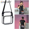 Casual PVC Transparent Clear Crossbody Bags Men Male Sports Shoulder Messenger Bag Fashion Casual Waterproof Phone Tote Clutch. 