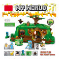 My World "Steve's Hobbit Forest House" Building Blocks Set With Lights Bricks - 705+ pcs - 830. 