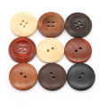 10PCS 2/4 Holes Round Wooden 10-38mm Buttons for Clothing Coat High Quality DIY Decorations Sewing Accessories 5 Colors Optional. 