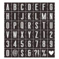 42 pcs Alphabet Stickers Chalkboard Symbol Number Interlocking Template Stickers Wood Alphabet Letter Stencil Stamping Embossing Template. 