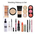 12 Wending Makeup Deals Foundation + Concealer + Fixer + Highlighter + Eyebrown. 