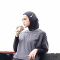 Hijab sport Hijab sport n1ke muslim Veil White And Black volly fitness zumba gym. 