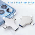 Stick 3.0 memory ve USBPendri 512Gb 128ggb 64gOtg 32 type drive Troid pen ro AndiPad P drive for iUSB flash 4 in 1 Phone ype c b 256g. 