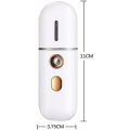 Portable Facial Steamer, Mini USB Facial Humidifier, Nano Facial Sprayer, Handy Face Steamer Mist Spray Machine. 