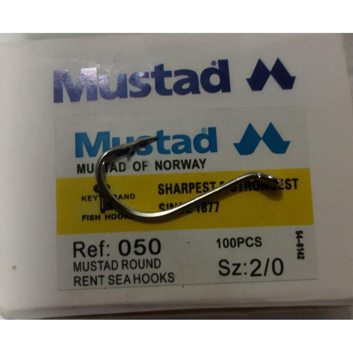 2/0 Mustad Fishing hooks 050N 50/100 pcs
