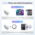 JJC Big Size Magnetic Selfie Mirror for iPhone 15 14 13 12 Pro Max Magsafe Case Phone Selfies Viewfinding -Φ2.2/56mm. 
