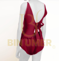 B.Umer Luxurious Satin Pajama Set for Women - Soft, Breathable, and Comfortable Halter Neck Cami Top with Side Slit, Elastic Waist Shorts, Non-Transparent Polyester Blend Fabric, Perfect for Lounging and Sleeping. 