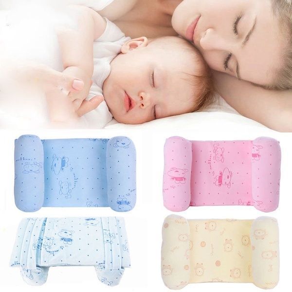 Ergonomic Baby Head Shaping Pillow – Anti-Flat Head Memory Foam Pillow for Infant Neck Support & Sleeping Comfort