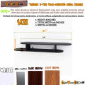 2-Tier Wall-Mounted Media Console,TV CONSOL ROUND BLACK,ROUNDED FLOATING TV SHELF ENTERTAINMENT CENTER WALL MEDIA CONSOL,,LED Console,wall shelf , tv consol , decore, furniture,Space-Saving Media Console ,Contemporary TV Console,GLOWOODECOR,Sleek Wall-Mo. 