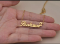 18k Gold plated Customized Trendy Locket Chain / Necklace with Your name - New Design of 2021 - Latest Collection of Personalized Necklace by Mo Mart. 