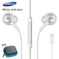 Samsung AKG Type USB C Earphones EO IG955 In-ear Mic Headphones Earbuds Wire Headset For Galaxy S22 S21 S20 Note 20 Tab S8 Tipo. 