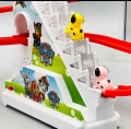 PAW PETROL Toy Electronic Rail Stairs Intelligence Toy Music Cartoon Slide Electric Climbing Stair Rail Car Toys. 