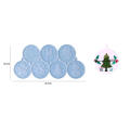 Christmas Tree Decoration Molds For Clay Modeling Silicone Molds For DIY Holiday Crafts DIY Clay Molds For Keychains Christmas Tree Decoration Molds Silicone Molds For Hanging Tags. 