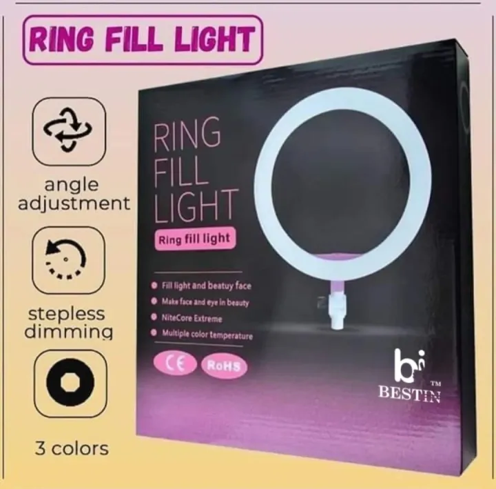 26cm%20Ring%20Light%20With%20Mobile%20Holder%20Three%20Different%20Mode%20Light%20(Only%20Light%20No%20Stand/Case)%20-%20Image%202