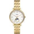 Fossil Jacqueline Sun Moon Gold Stainless Steel Mother Of Pearl Dial Quartz Watch for Ladies - ES5167. 