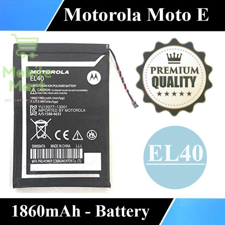 Motorola Moto E Battery EL40 Replacement Premium Quality 1860mAh For Motorola Moto E