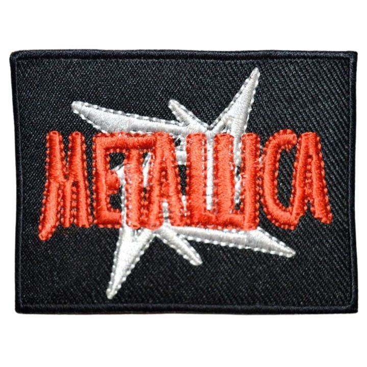 Metallica Ninja Star Embroidered Iron On Patch Sew On Badge For Bags Caps T Shirts Jeans Applique