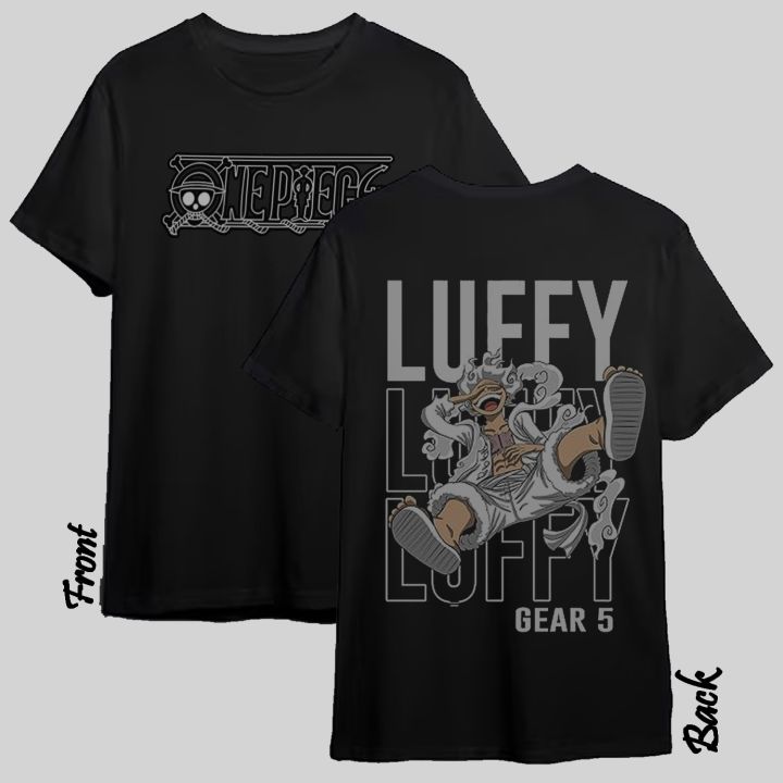 Monkey D. Luffy TShirt Gear 5 Evolution For Anime Cartoon Fans Boys And Girls Dual Printed Tee