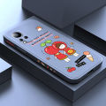 For Infinix Note 11/Note 12 G88/X663 Fashion Cherry Girl Design Side Design Phone Case Square Edge Pattern Liquid Silicone Casing Full Cover Camera Shockproof Protection Case. 
