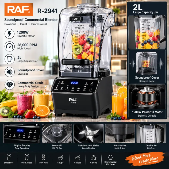 RAF%20Soundproof%20Commercial%20Blender%20R-2941%20%E2%80%93%20High%20Speed%20Heavy%20Duty%20Blender%20Machine%20-%20Image%202